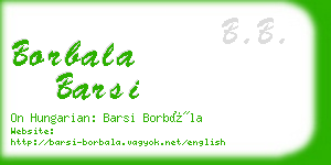 borbala barsi business card